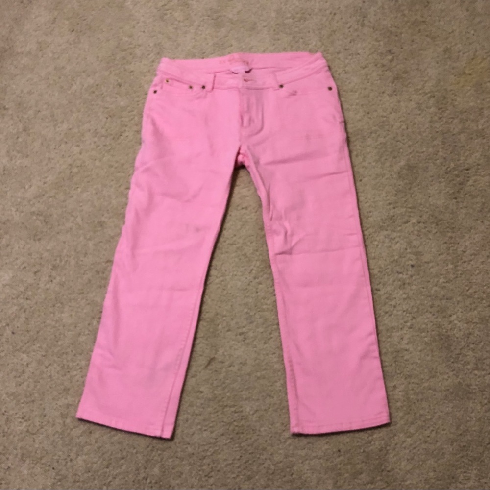 Lilly Pulitzer pink denim pants